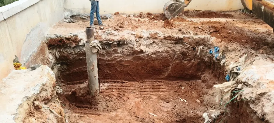 Foundation excavation