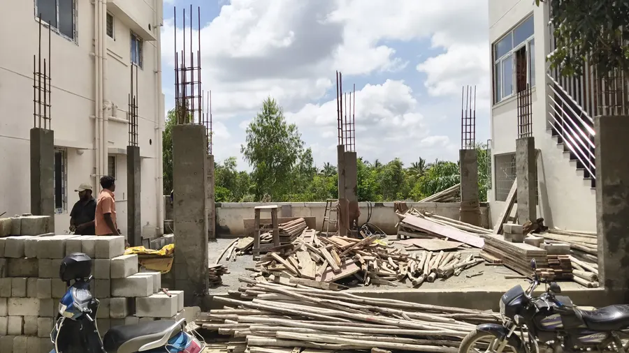 RCC columns and formwork